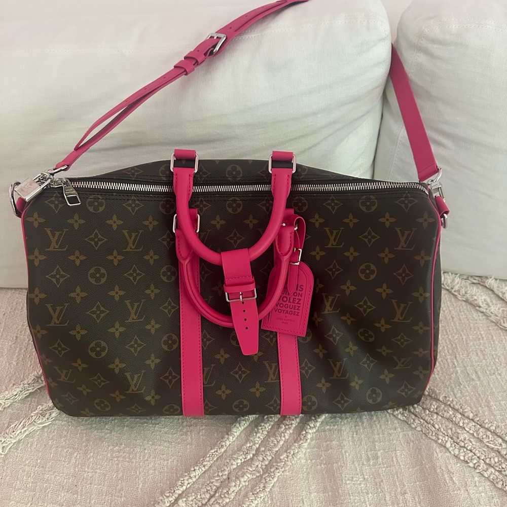 Louis Vuitton Brown and Pink Women's Bag